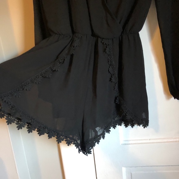 BLACK MESH ROMPER - Picture 3 of 5